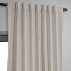 Supreme Cream Dune Textured Cotton Hotel Blackout Curtain -Chic Curtains Shop DTCC BO20802.3D
