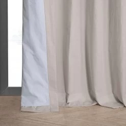Supreme Cream Dune Textured Cotton Hotel Blackout Curtain -Chic Curtains Shop DTCC BO20802.3H