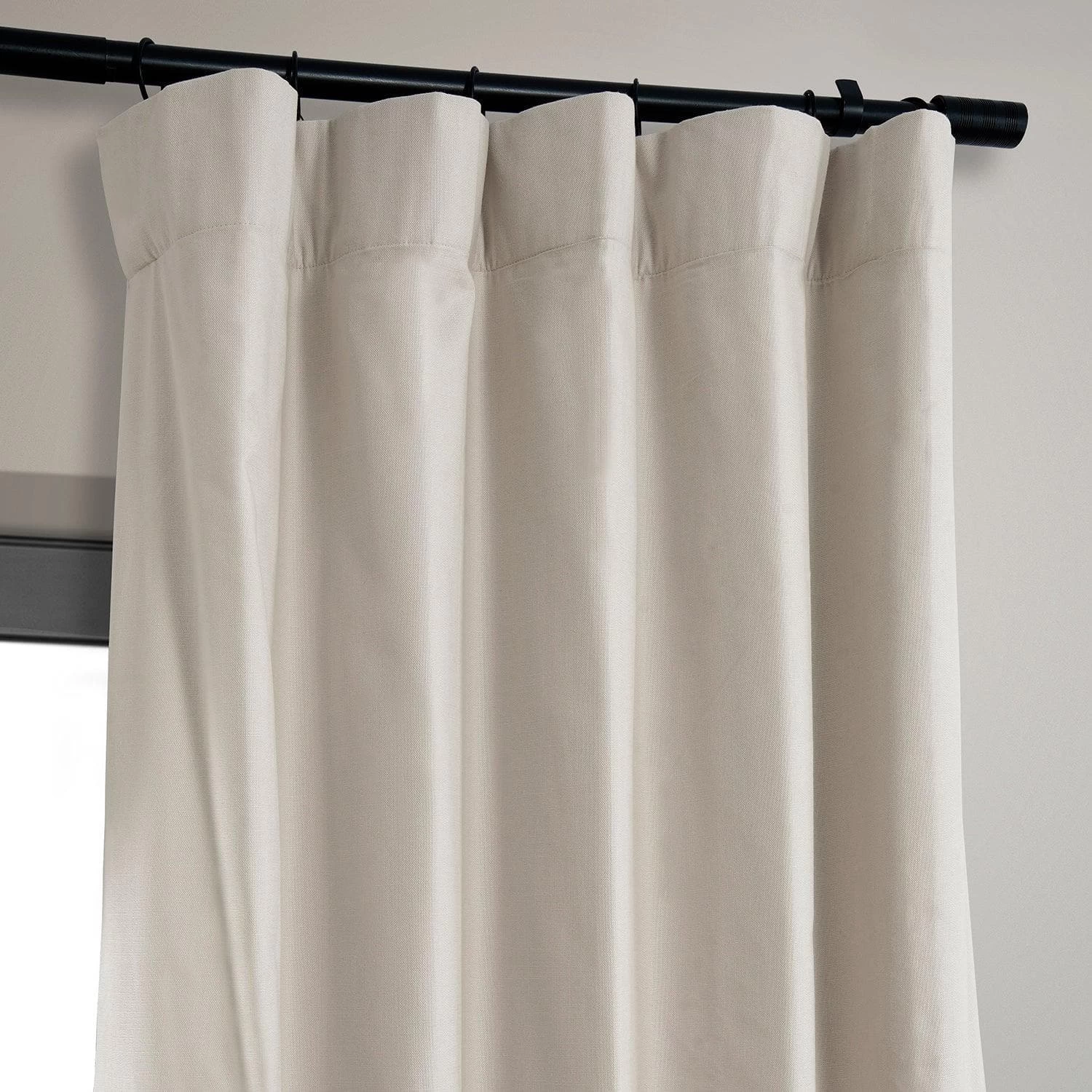 Fable Beige Dune Textured Cotton Hotel Blackout Curtain 4 Fable Beige Dune Textured Cotton Hotel Blackout Curtain - Image 2