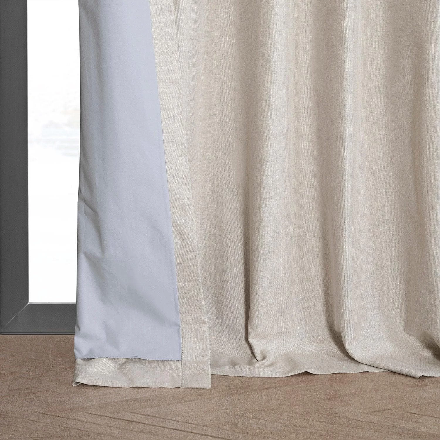 Fable Beige Dune Textured Cotton Hotel Blackout Curtain 7 Fable Beige Dune Textured Cotton Hotel Blackout Curtain - Image 5