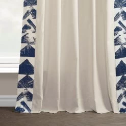 Triad Blue Bordered Cotton Curtain 12 Triad Blue Bordered Cotton Curtain -Chic Curtains Shop DTCC SB220602 floor break 9644f411 3da8 4fbd 977d d3cd33c512a1