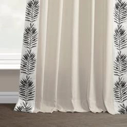 Sago Black Bordered Cotton Curtain -Chic Curtains Shop DTCC SB220606 floor break 1fa74a1c e1b4 44d7 a176 83da20367b55