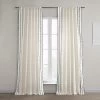 Sharkskin Black Striped Bordered Cotton Curtain -Chic Curtains Shop DTCC SB220608 front view a683c203 216a 4edc 8baf 585cfd2a7860