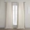 Martinique Taupe Bordered Cotton Curtain -Chic Curtains Shop DTCC SB220609 front view 533fb47b a690 437c 8274 56130eaa2d2e