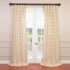 Tunisia Ivory Embroidered Designer Faux Silk Curtain 2 Tunisia Ivory Embroidered Designer Faux Silk Curtain -Chic Curtains Shop EFSCH 14081B 25768