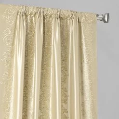 Papillion Cool Beige & Gold Embroidered Designer Faux Silk Curtain 12 Papillion Cool Beige & Gold Embroidered Designer Faux Silk Curtain -Chic Curtains Shop EFSCH 18054 49087 4