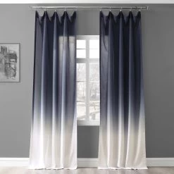 Blue Ombre Faux Linen Curtain 12 Blue Ombre Faux Linen Curtain -Chic Curtains Shop FELCH OMB1707 41721 1