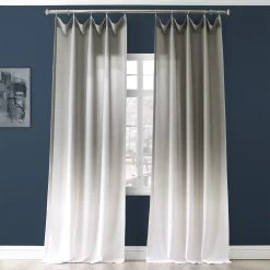 Slate Ombre Faux Linen Curtain -Chic Curtains Shop FELCH OMB1718 49452 1