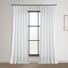 Rice White French Pleat Heavy Faux Linen Curtain -Chic Curtains Shop FHLCH VET13191 FP 98441