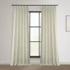 Barley French Pleat Heavy Faux Linen Curtain