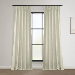 Barley French Pleat Heavy Faux Linen Curtain