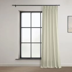 Barley French Pleat Heavy Faux Linen Curtain -Chic Curtains Shop FHLCH VET13192 FP 98442 4
