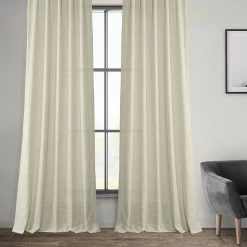 Barley French Pleat Heavy Faux Linen Curtain -Chic Curtains Shop FHLCH VET13192 FP 98442 5