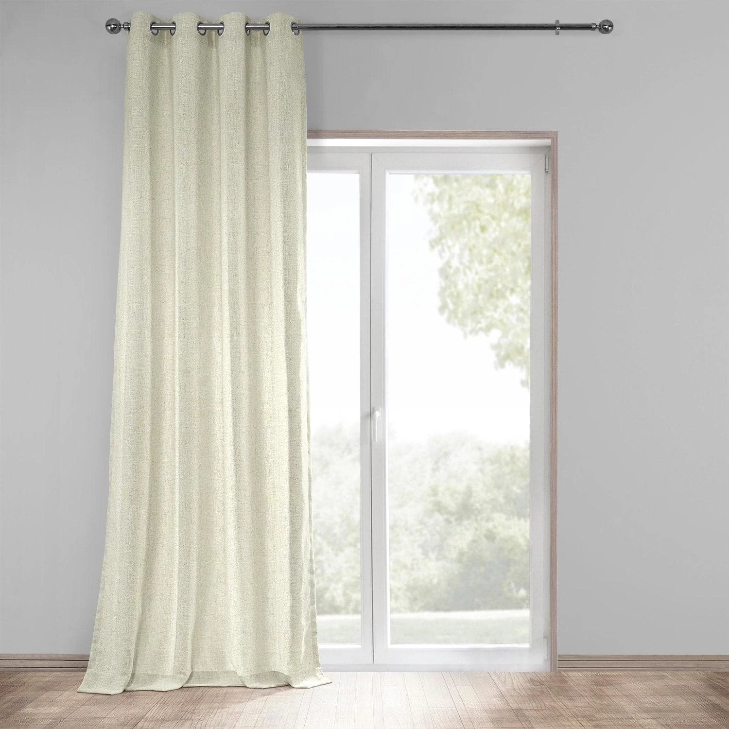 Barley Grommet Heavy Faux Linen Curtain 8 Barley Grommet Heavy Faux Linen Curtain - Image 6