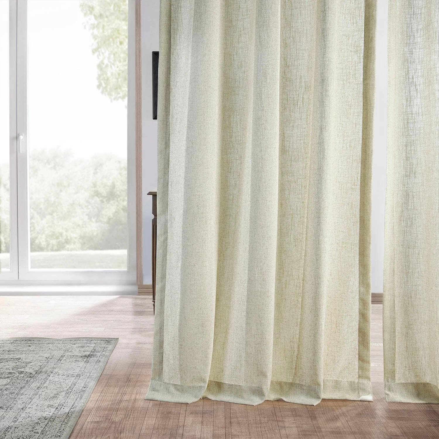 Barley Grommet Heavy Faux Linen Curtain 7 Barley Grommet Heavy Faux Linen Curtain - Image 5