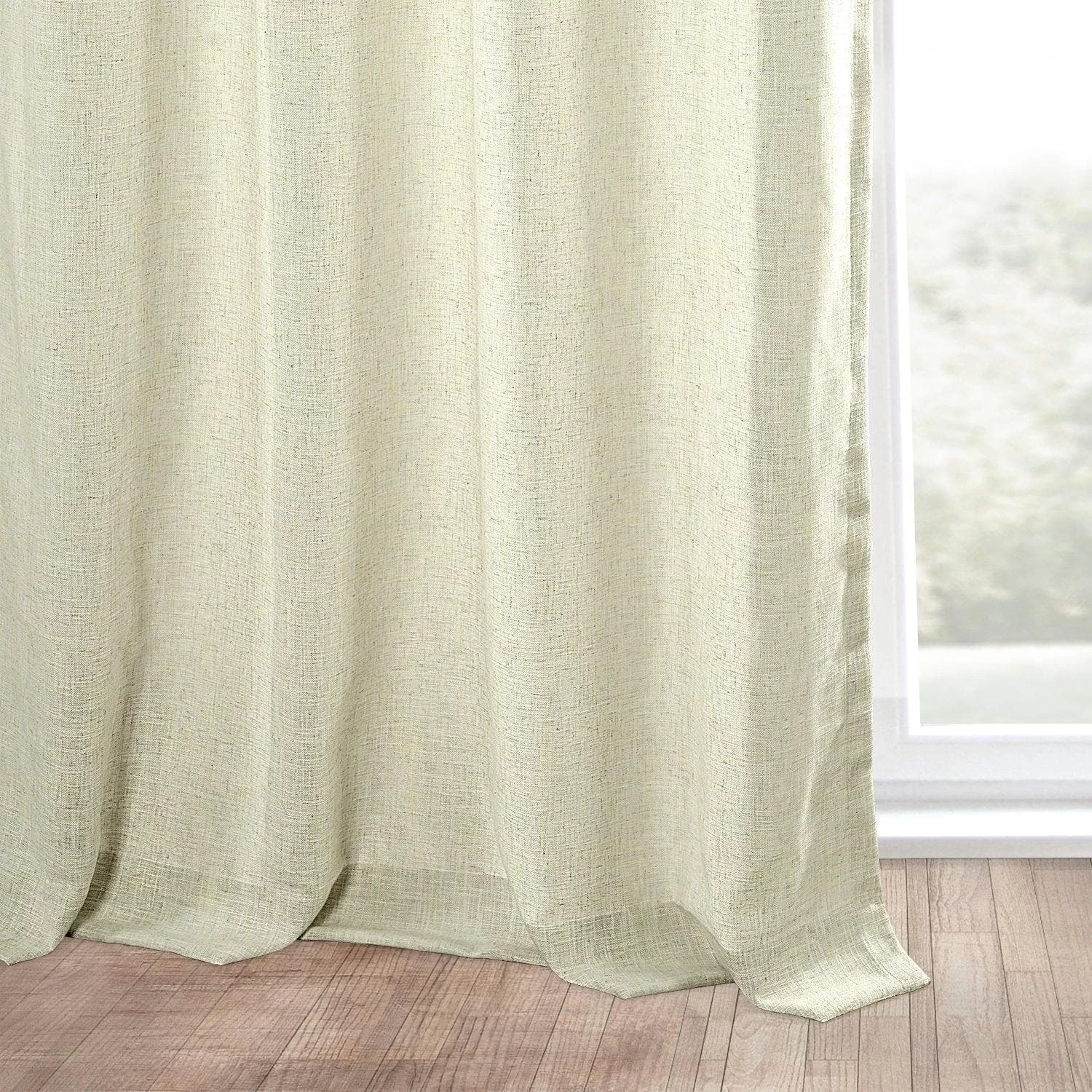 Barley Grommet Heavy Faux Linen Curtain 6 Barley Grommet Heavy Faux Linen Curtain - Image 4