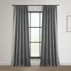 Pewter Grey French Pleat Heavy Faux Linen Curtain 1 Pewter Grey French Pleat Heavy Faux Linen Curtain -Chic Curtains Shop FHLCH VET13194 FP 98443