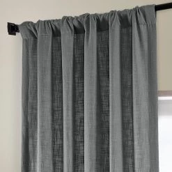 Pewter Grey Heavy Faux Linen Curtain -Chic Curtains Shop FHLCH VET13194 25685 4