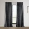 Slate Grey French Pleat Heavy Faux Linen Curtain -Chic Curtains Shop FHLCH VET13195 FP 98444