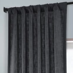 Slate Grey Heavy Faux Linen Curtain 11 Slate Grey Heavy Faux Linen Curtain -Chic Curtains Shop FHLCH VET13195 25686 4