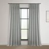 Ash Grey French Pleat Heavy Faux Linen Curtain -Chic Curtains Shop FHLCH VET13197 FP 98445