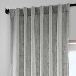 Ash Grey Heavy Faux Linen Curtain -Chic Curtains Shop FHLCH VET13197 40366 5