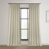 Malted Cream French Pleat Heavy Faux Linen Curtain 1 Malted Cream French Pleat Heavy Faux Linen Curtain -Chic Curtains Shop FHLCH VET200210 FP 98446