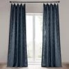 British Navy Heavy Faux Linen Curtain 1 British Navy Heavy Faux Linen Curtain -Chic Curtains Shop FHLCH VET200213 79842