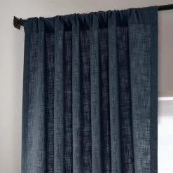 British Navy Heavy Faux Linen Curtain 11 British Navy Heavy Faux Linen Curtain -Chic Curtains Shop FHLCH VET200213 79842 4