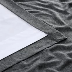 Modern Grey Grommet Heathered Woolen Weave Curtain -Chic Curtains Shop FHWL 190703 GR 58691 4