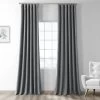 Modern Grey Heathered Woolen Weave Curtain -Chic Curtains Shop FHWL 190703 58672