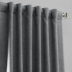 Modern Grey Heathered Woolen Weave Curtain -Chic Curtains Shop FHWL 190703 58672 3