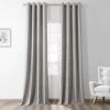 Steely Grey Grommet Heathered Woolen Weave Curtain 1 Steely Grey Grommet Heathered Woolen Weave Curtain -Chic Curtains Shop FHWL 190709 GR 58693