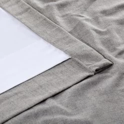 Steely Grey Grommet Heathered Woolen Weave Curtain -Chic Curtains Shop FHWL 190709 GR 58693 4