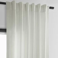 Light Ivory Classic Faux Linen Curtain -Chic Curtains Shop FLCH C922601 96990 3