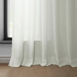 Light Ivory Classic Faux Linen Curtain -Chic Curtains Shop FLCH C922601 96990 4