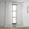 White Classic Faux Linen Curtain -Chic Curtains Shop FLCH C922602 96991