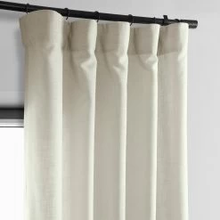 Light Tan Classic Faux Linen Curtain -Chic Curtains Shop FLCH C922603 96992 1