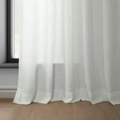 Off White Classic Faux Linen Curtain -Chic Curtains Shop FLCH C922604 96993 4