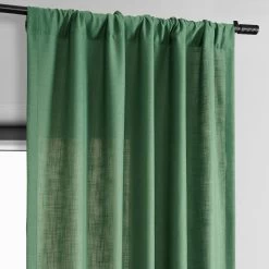 Green Classic Faux Linen Curtain 11 Green Classic Faux Linen Curtain -Chic Curtains Shop FLCH C922608 96997 2