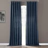Sergeants Blue Italian Faux Linen Curtain -Chic Curtains Shop FLCH FM20103 63393 1