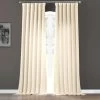 Parchment Cream Italian Faux Linen Curtain -Chic Curtains Shop FLCH FM20106 63418 1