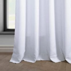 Dove White Grommet Italian Faux Linen Curtain -Chic Curtains Shop FLCH FM20124 GR 63427 3