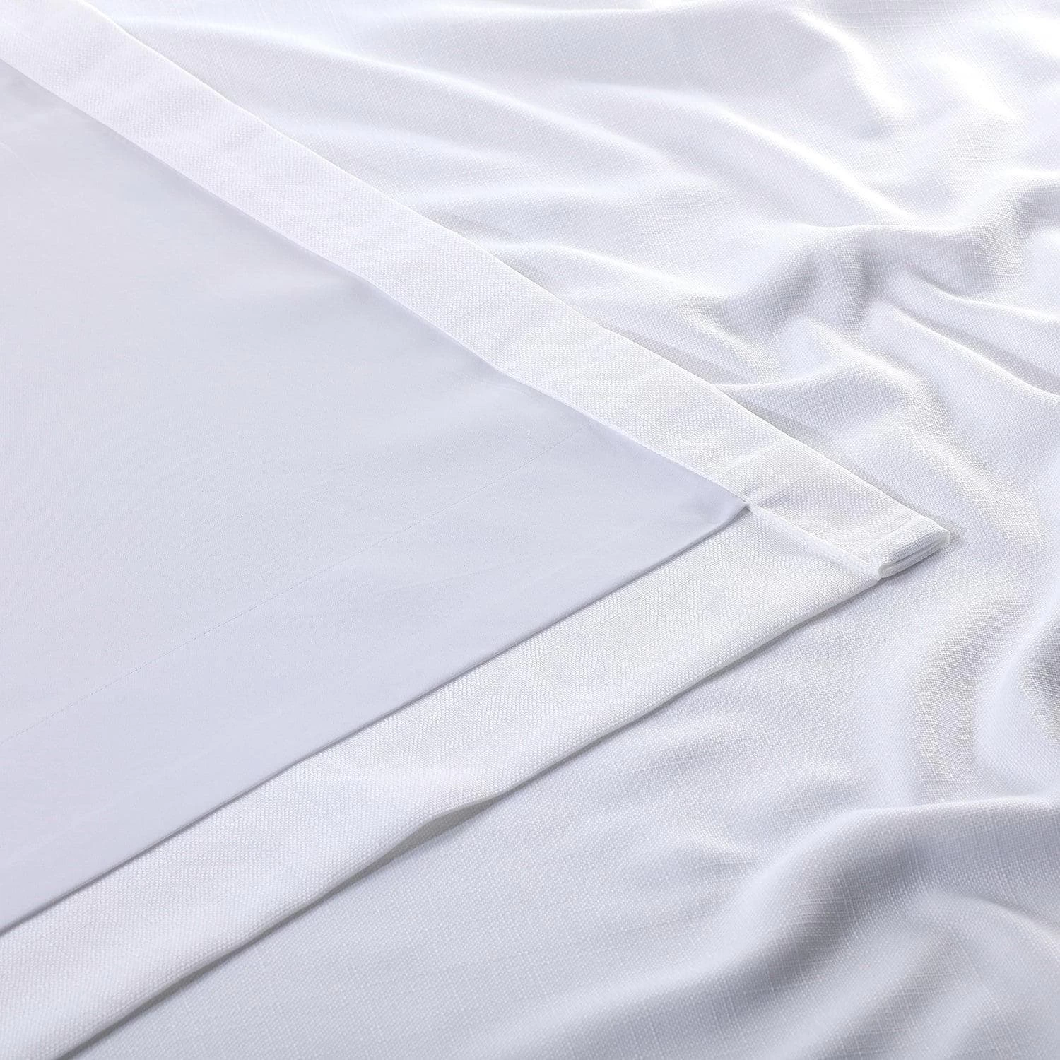 Dove White Italian Faux Linen Curtain 7 Dove White Italian Faux Linen Curtain - Image 5