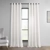 Magnolia Off White Grommet Italian Faux Linen Curtain