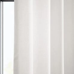 Magnolia Off White Grommet Italian Faux Linen Curtain -Chic Curtains Shop FLCH FM20201 GR 79890 2