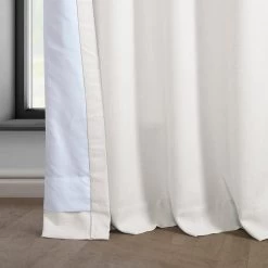 Magnolia Off White Grommet Italian Faux Linen Curtain -Chic Curtains Shop FLCH FM20201 GR 79890 4
