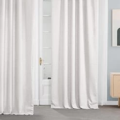 Magnolia Off White Italian Faux Linen Curtain -Chic Curtains Shop FLCH FM20201 79883 1