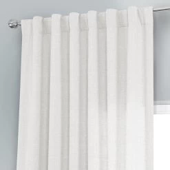 Magnolia Off White Italian Faux Linen Curtain -Chic Curtains Shop FLCH FM20201 79883 4