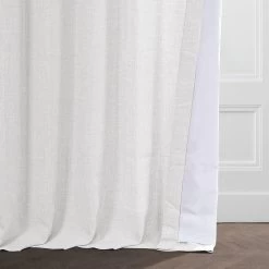 Magnolia Off White Italian Faux Linen Curtain -Chic Curtains Shop FLCH FM20201 79883 5